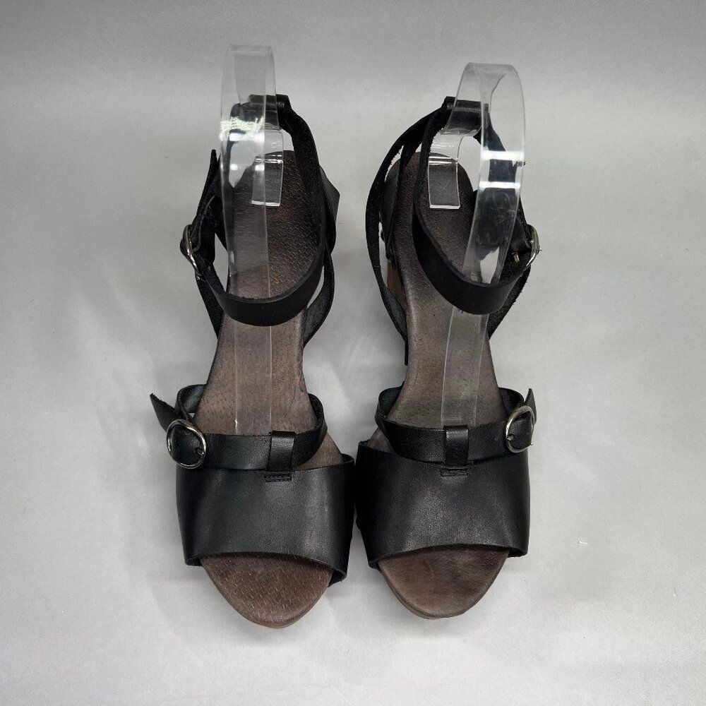 Free People Black and Brown Heeled Sandals - Picture 3 of 13